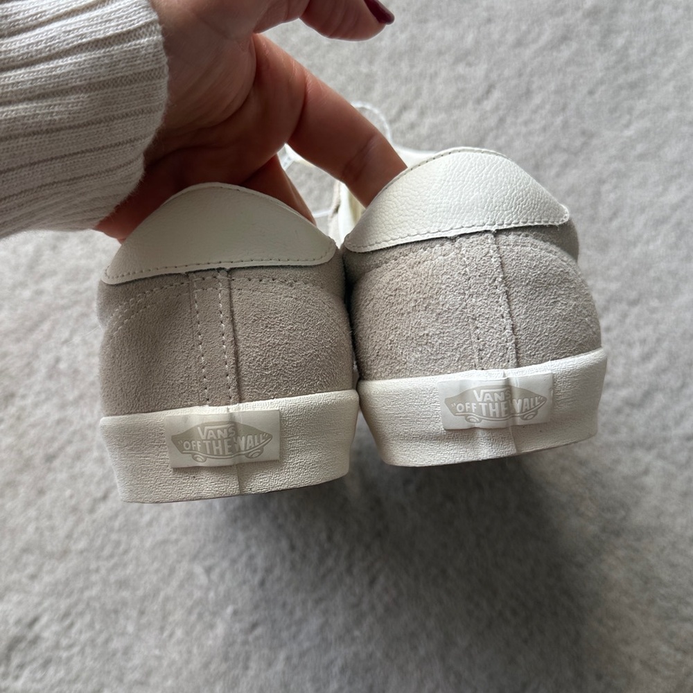 FREE PEOPLE by VANS Sport Low Suede Sneakers Cream and White Casual Sneakers - Picture 9 of 10